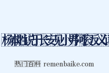 杨本胜说于长安见小男阿衮反义词是什么意思的图片